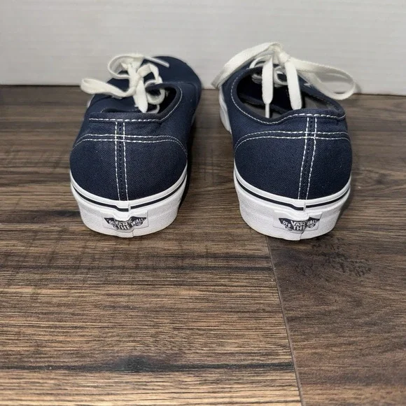 Vans Navy Blue Lace Up Sneakers Shoes Mens 9.5 / Womens 11 - Picture 4 of 8